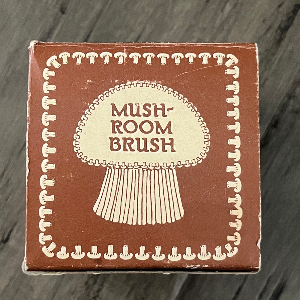 Vintage NIB Taylor Brown Mushroom Brush